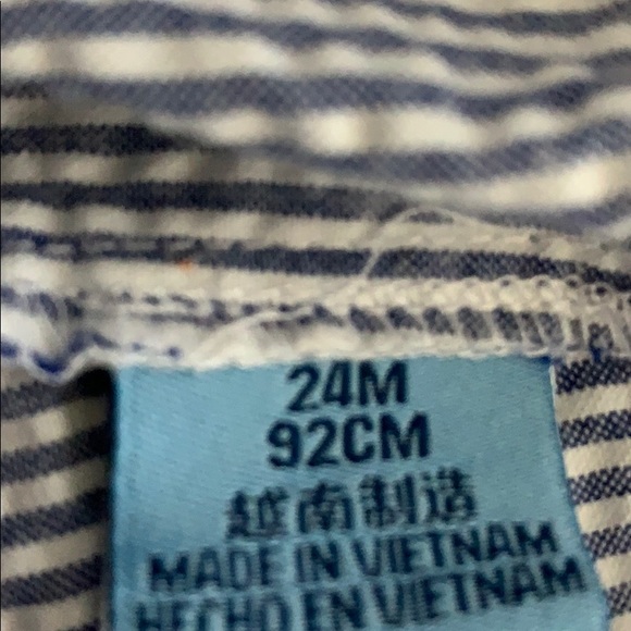 American Flag shorts seersucker boy 24 month - Picture 3 of 3